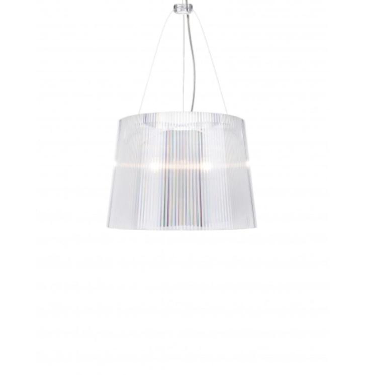 Kartell hanglamp GE' transparant, Huis en Inrichting, Lampen | Hanglampen, Zo goed als nieuw, Minder dan 50 cm, Kunststof, Ophalen of Verzenden