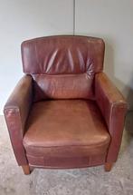 Mooie vintage schapenleren fauteuil, Huis en Inrichting, Fauteuils, Ophalen of Verzenden, Gebruikt, 75 tot 100 cm, 50 tot 75 cm