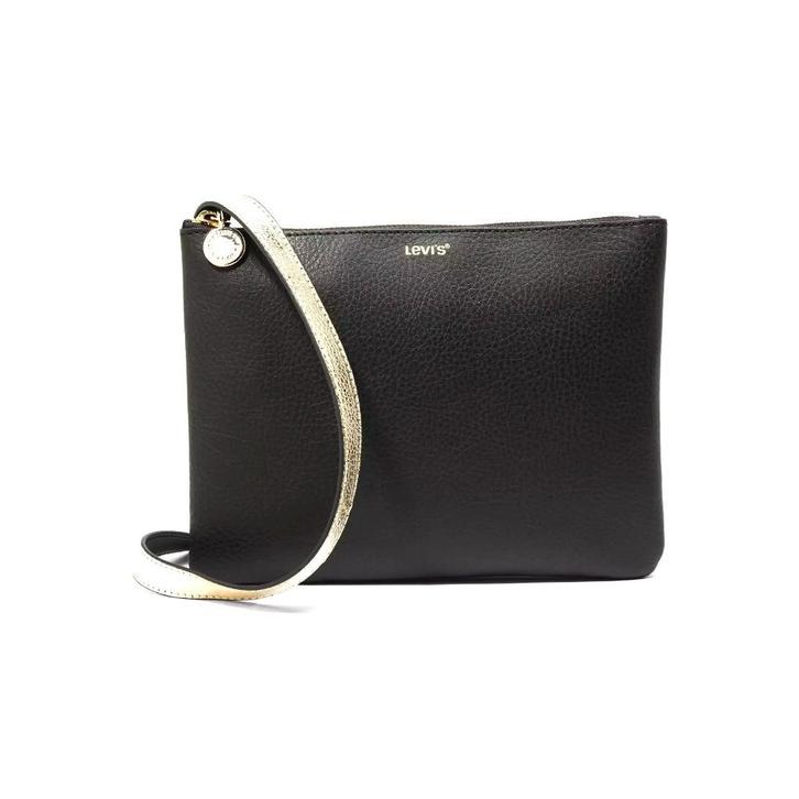 Levi's - crossbody / schoudertas zwart/goud, Sieraden, Tassen en Uiterlijk, Tassen | Schoudertassen, Nieuw, Overige merken, Zwart