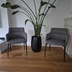 Twee Leuke Grijze Stoeltjes, Huis en Inrichting, Stoffering | Vloerbedekking, Ophalen, Gebruikt, Grijs, Tapijttegels