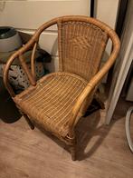 Mooie rieten stoel, Huis en Inrichting, Stoelen, Ophalen, Gebruikt, Bruin, Eén