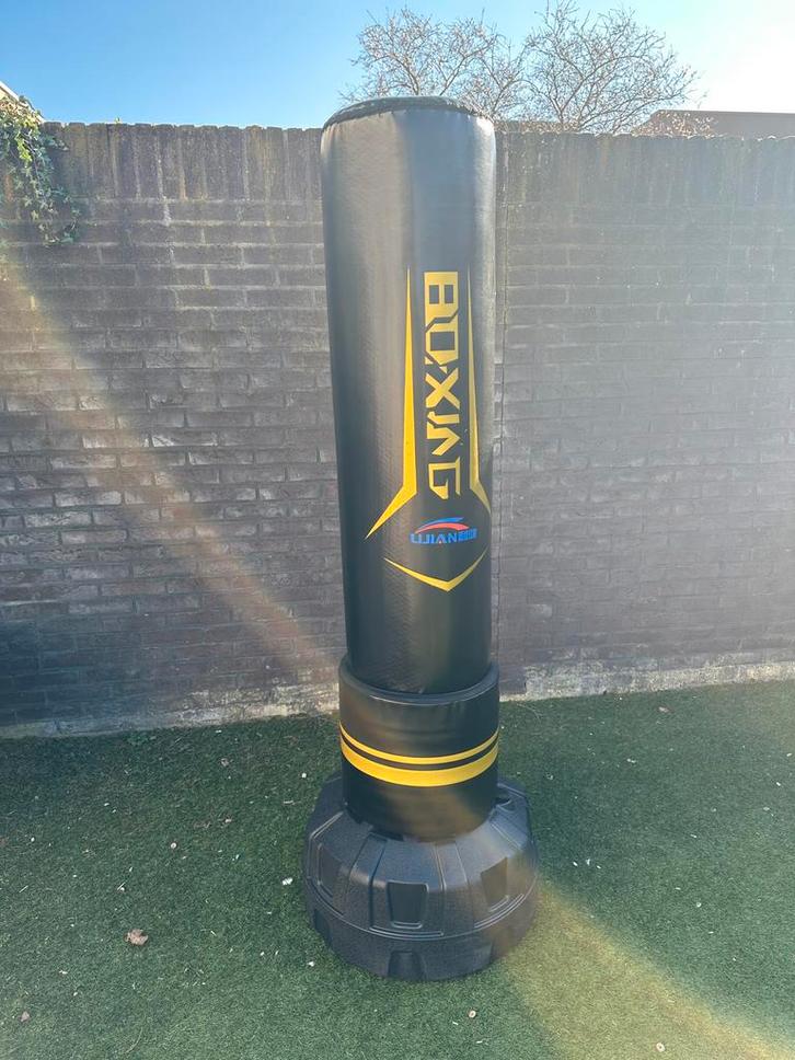 Nieuw staande bokszak 185 cm met opvulbare voet, Sport en Fitness, Boksen, Nieuw, Bokszak, Ophalen of Verzenden