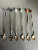 Vintage Lange Lepels met Edelstenen, Antiek en Kunst, Antiek | Bestek, Ophalen of Verzenden