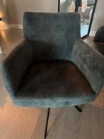 3 draaibare eetkamer fauteuiltjes, Huis en Inrichting, Stoelen, Ophalen, Gebruikt, Drie, Blauw