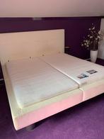 Wit ledere bed, Ophalen, Gebruikt, Tweepersoons, Overige maten