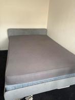 Boxspring 140x200 cm - Comfortabel Slapen!, Huis en Inrichting, Gebruikt, Tweepersoons, 200 cm, Grijs
