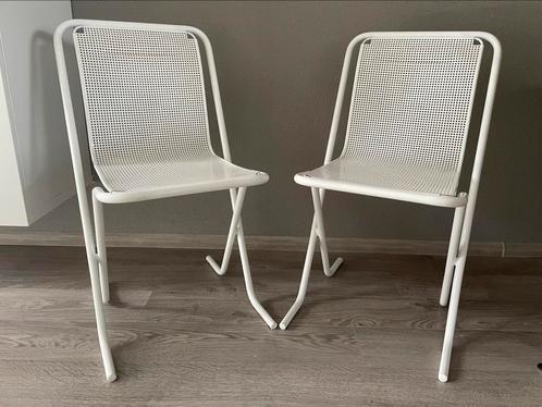 2 Arrben Canguro stoelen, Huis en Inrichting, Stoelen, Zo goed als nieuw, Metaal, Wit, Ophalen