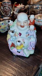 Vintage Lachende Boeddha Familie Rose Porselein, Ophalen of Verzenden