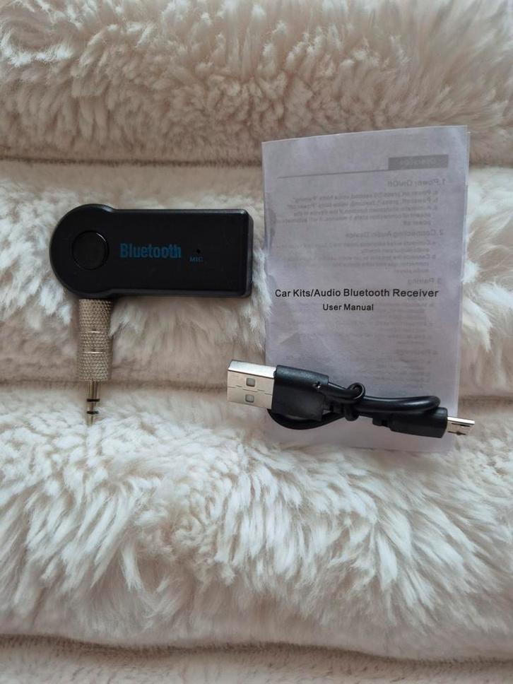 Bluetooth Receiver Auto - Handsfree Bellen - 3.5mm AUX, Computers en Software, USB Sticks, Nieuw, Ophalen of Verzenden
