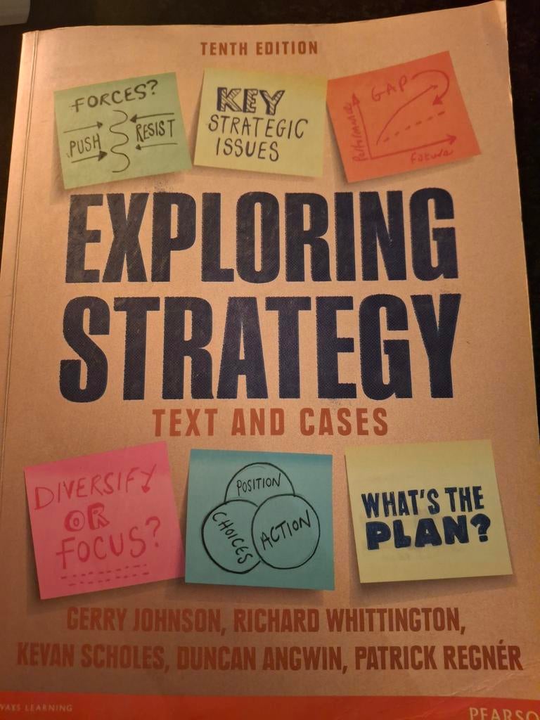 Exploring Strategy text and cases, Ophalen of Verzenden, Beta, Zo goed als nieuw, WO