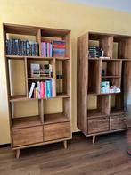 Mooie retro boekenkast van teakhout (3 stuks), Ophalen, 100 tot 150 cm, Teakhout, Zo goed als nieuw