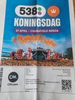 Kaartje over voor Koningdag 538 af te halen in Breda ., Tickets en Kaartjes, Concerten | Nederlandstalig, April, Eén persoon
