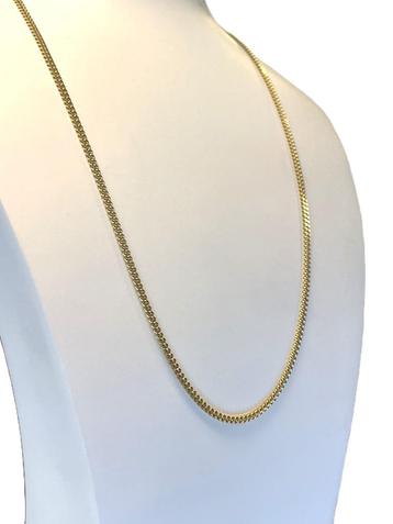 18 Karaat Gouden Gourmet Schakelketting 50 cm /10 g / 2 mm beschikbaar voor biedingen