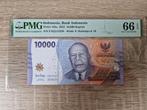 10000 10.000 Rupiah/Roepie UNC 2022 Indonesie PMG66EPQ, Postzegels en Munten, Bankbiljetten | Azië, Ophalen of Verzenden, Zuidoost-Azië