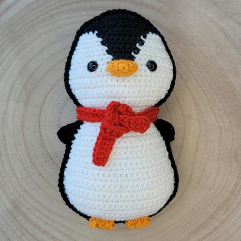 Gehaakte pinguïn Pip knuffel, Hobby en Vrije tijd, Breien en Haken, Nieuw, Haken, Overige typen, Ophalen of Verzenden