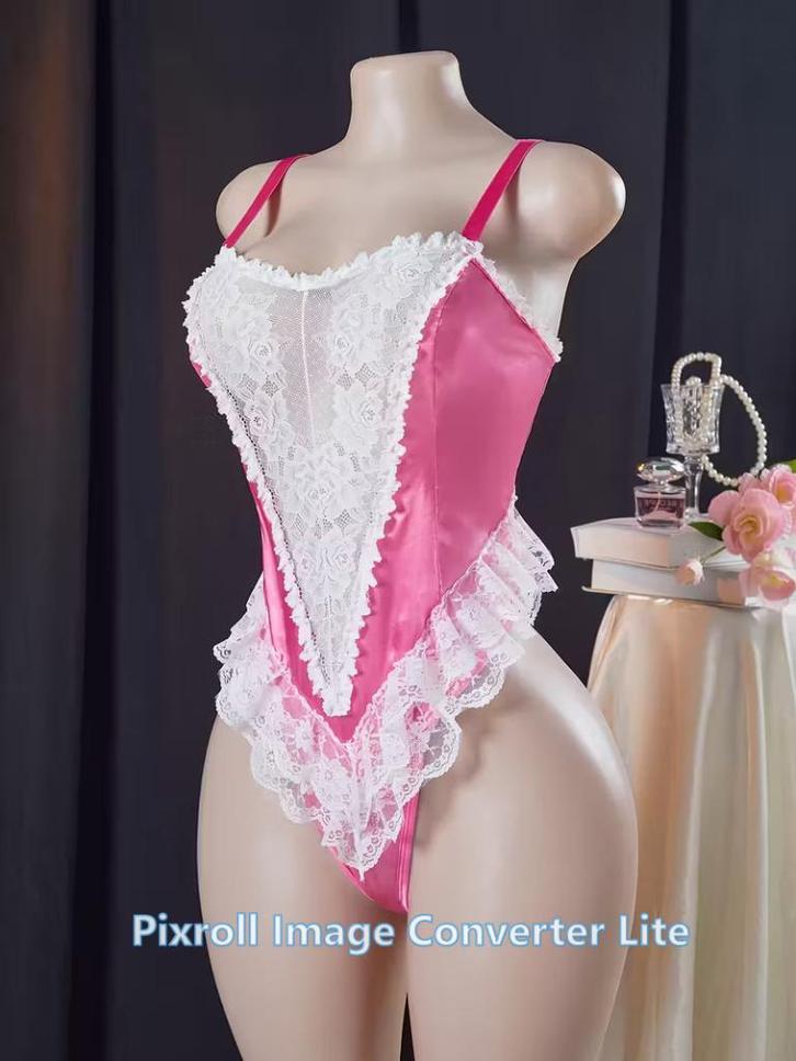 J19 romantische body maat 4xl = maat 46/48, Kleding | Dames, Ondergoed en Lingerie, Body of Korset, Roze, Ophalen of Verzenden