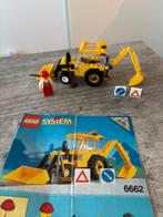 Lego system 6662 Backhoe tractor, Ophalen of Verzenden, Zo goed als nieuw, Complete set, Lego