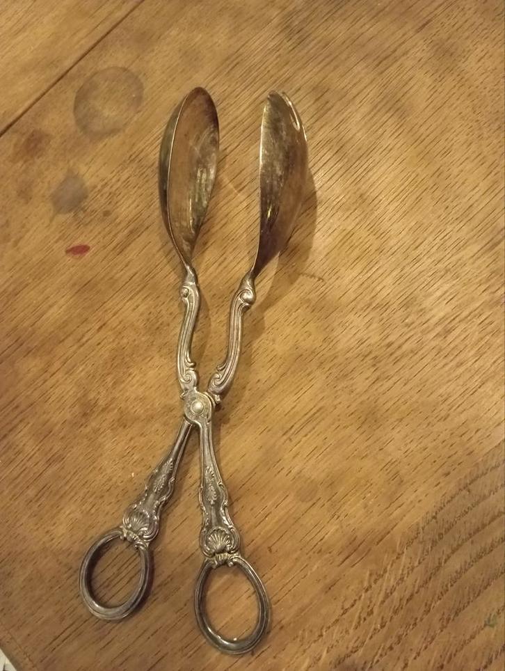 Antieke Slacouvert met Sierlijke Details, Antiek en Kunst, Antiek | Bestek, Ophalen of Verzenden