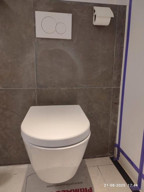 Mooie Geberit toilet met soft close toiletbril, Doe-het-zelf en Verbouw, Sanitair, Zo goed als nieuw, Toilet, Ophalen of Verzenden