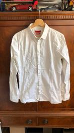 HUGO Boss overhemd slim fit L, Wit, Ophalen of Verzenden, Zo goed als nieuw, Halswijdte 41/42 (L)