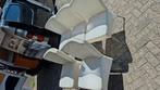 5x Lederen eetkamerstoelen GRATIS, Huis en Inrichting, Stoelen, Ophalen, Gebruikt, Wit, Leer