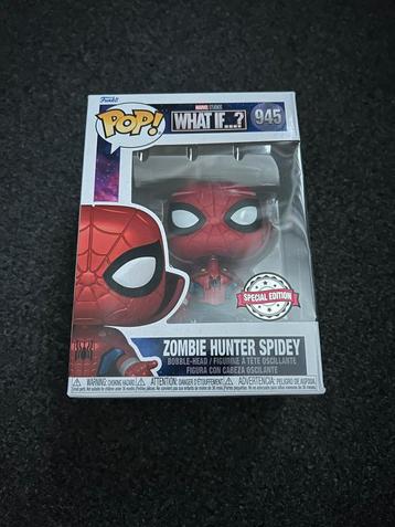 Funko Pop Zombie Hunter Spider-Man | 945 | What If beschikbaar voor biedingen