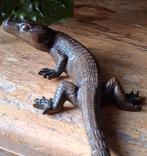 Brons beeld varaan / hagedis., Antiek en Kunst, Antiek | Koper en Brons, Ophalen of Verzenden, Brons