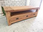 Stoer Meubel Oud Teak (met bloktafel), Huis en Inrichting, Ophalen, 150 tot 200 cm, Teakhout, Zo goed als nieuw