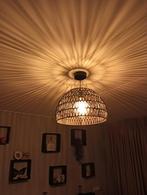 Zwarte Hanglamp Gevlochten Touw, Ophalen of Verzenden, Zo goed als nieuw, Minder dan 50 cm, Modern