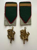 Schouder Emblemen Limburgse Jagers, Ophalen of Verzenden, Landmacht, Nederland, Embleem of Badge