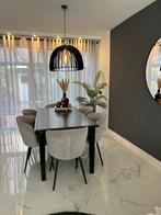 Zeer mooie eikenhout eettafel INCL 6 eettafel stoelen, Eikenhout, Zo goed als nieuw, Vijf personen of meer, 150 tot 200 cm