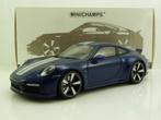 Minichamps Porsche 911 992 Sport Classic blauw 110069202, Ophalen of Verzenden, Nieuw, Auto, MiniChamps