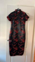 Prachtige Chinese Jurk, Zwart, Ophalen of Verzenden, Zo goed als nieuw, Knielengte