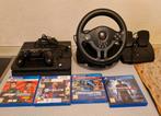 Playstation 4 met 1 comtroller en stuur, Ophalen of Verzenden, Met 1 controller, Original, 500 GB