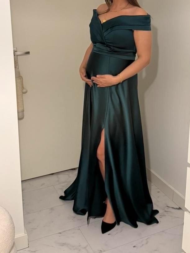 Gala Jurk - Zo Goed Als Nieuw, Kleding | Dames, Jurken, Zo goed als nieuw, Maat 38/40 (M), Zwart, Onder de knie, Ophalen of Verzenden