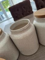 Set Koffie- en Theebussen 4 stuks hema, Porselein of Keramiek, Mand, Rond, Ophalen of Verzenden