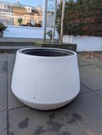 Moderne witte plantenbak - weersbestendig, Tuin en Terras, Bloempotten, Ophalen, Kunststof, 40 cm of meer, Binnen
