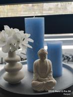 Decoratief Setje: Boeddha, Kaarsen & Vaasje, Huis en Inrichting, Woonaccessoires | Boeddhabeelden, Ophalen of Verzenden, Nieuw