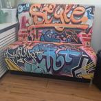 Treinbank graffiti, Ophalen, Gebruikt, Minder dan 150 cm