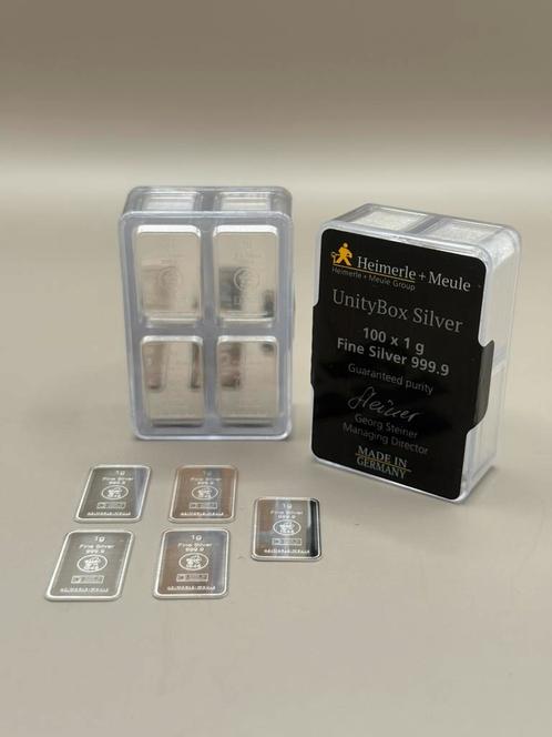 Duits - Zilverbaren van 1 gram, Postzegels en Munten, Edelmetalen en Baren, Zilver, Ophalen of Verzenden