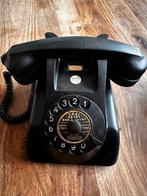 Oude zwarte PTT draaitelefoon, Telecommunicatie, Vaste telefoons | Niet Draadloos, Ophalen of Verzenden, Gebruikt, Met draaischijf