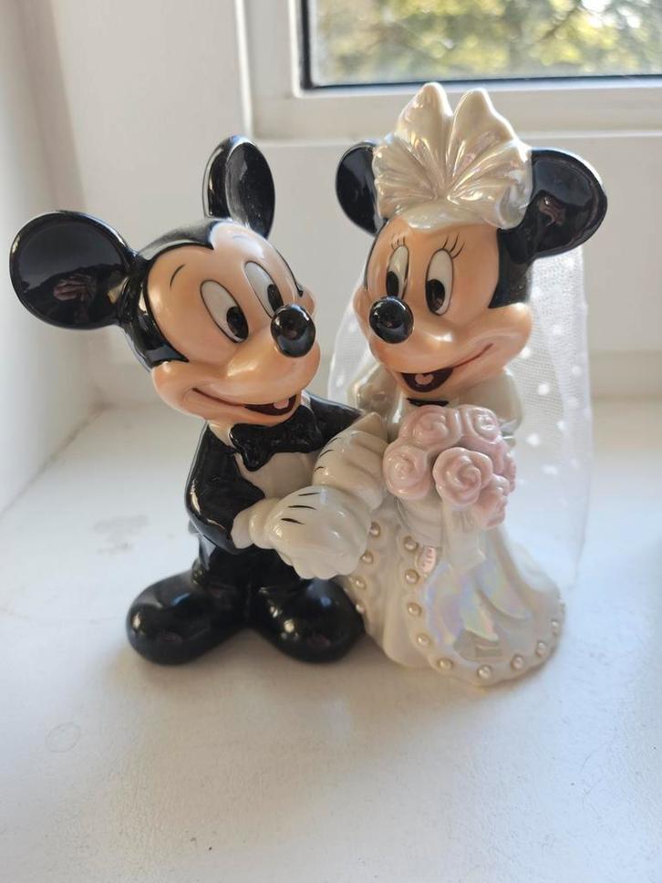 Mickey & Minnie Trouwbeeldje - Disney Verzameling, Verzamelen, Diddl, Zo goed als nieuw, Beeldje of Figuurtje, Overige figuren