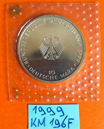 1999 10 Mark Grundgesetz KM#196F 925/1000 Zilver /Proof  beschikbaar voor biedingen