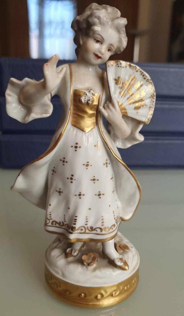 Antieke Zeldzame Volkstedt Rudolstadt-Thuringia Lieve Beeld., Verzenden