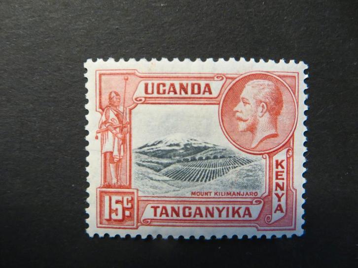 A14089: Kenya Uganda Tanganyika GV 15 c, Postzegels en Munten, Postzegels | Afrika, Tanzania, Ophalen of Verzenden