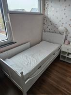 Mooi wit prinsessenbed met nachtkastje, 85 tot 100 cm, Zo goed als nieuw, 180 cm of meer, Ophalen