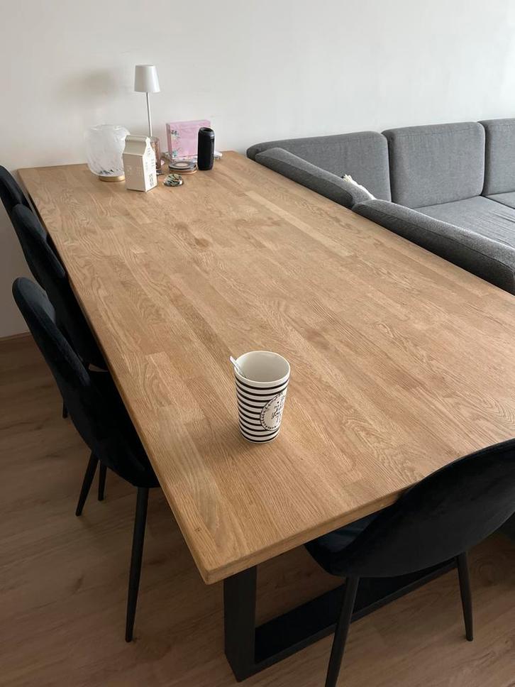 Eettafel - 198x95cm, Huis en Inrichting, Tafels | Eettafels, Gebruikt, 50 tot 100 cm, 150 tot 200 cm, Vier personen, Rechthoekig