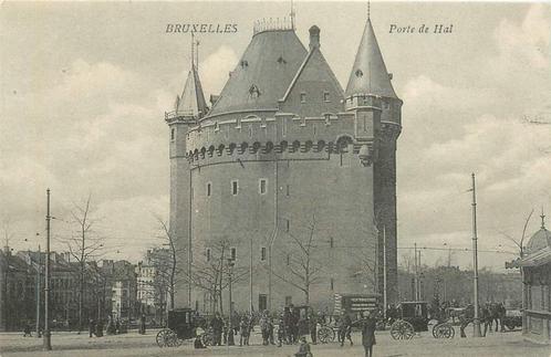 (381-228-021) Bruxelles Porte de Hal, Verzamelen, Ansichtkaarten | Buitenland, Overig Europa, Voor 1920, Verzenden