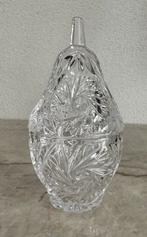 Glaswerk - schitterend glazen peervormig pillendoosje 13 cm, Ophalen of Verzenden