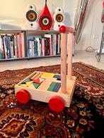 Duwkar met blokken, Ophalen of Verzenden, Gebruikt, Duw- of Trekspeelgoed
